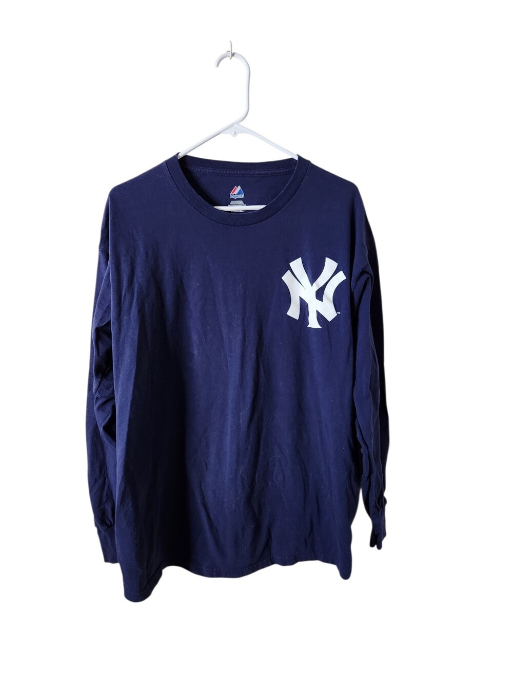 Majestic New York Yankees Blue Long Sleeve Shirt